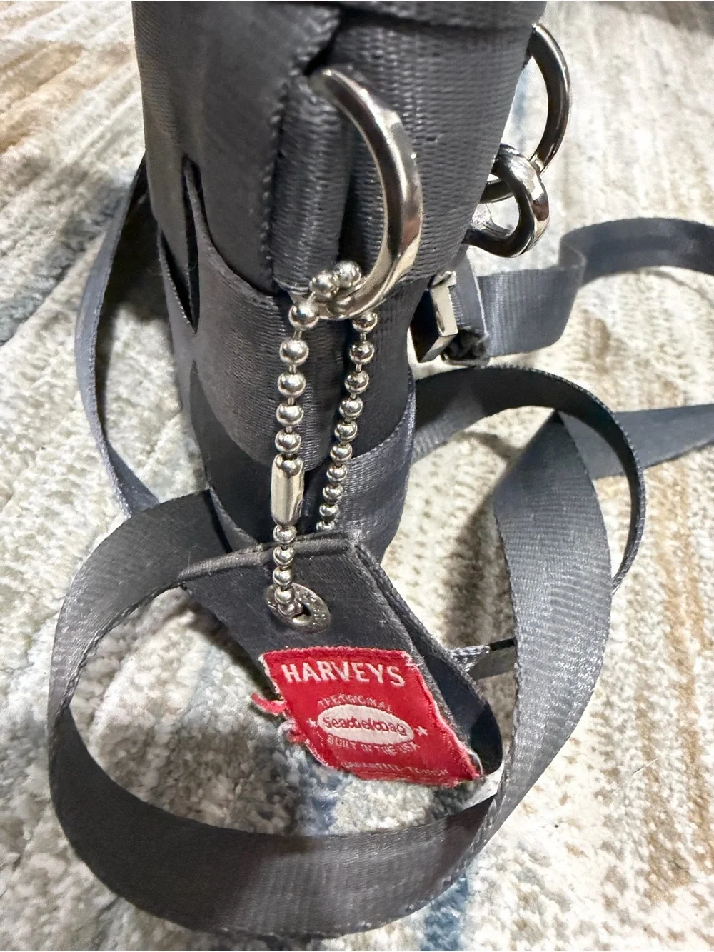 Harveys Woven Gray Messenger Bag